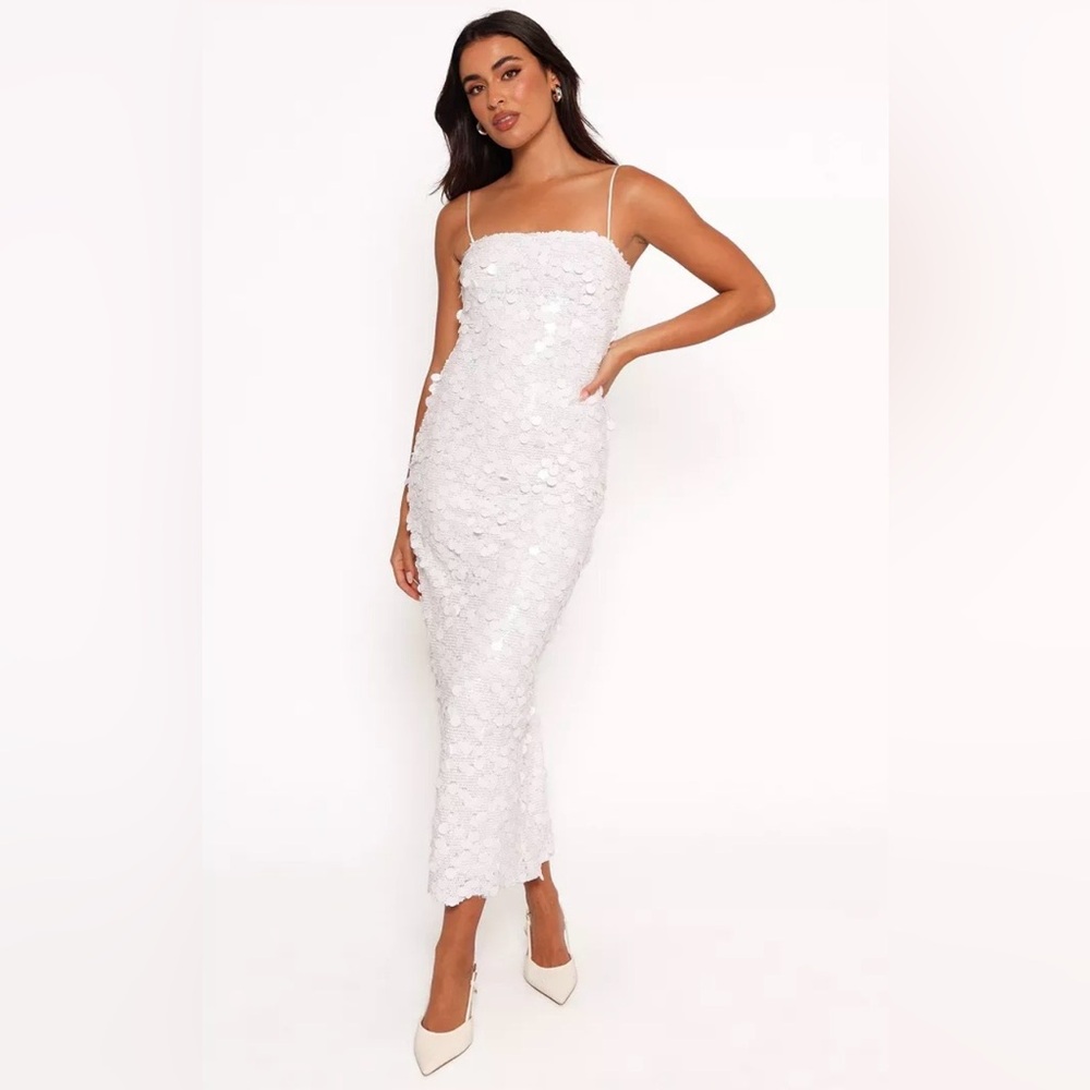 Petal & Pup Strapless White Dress